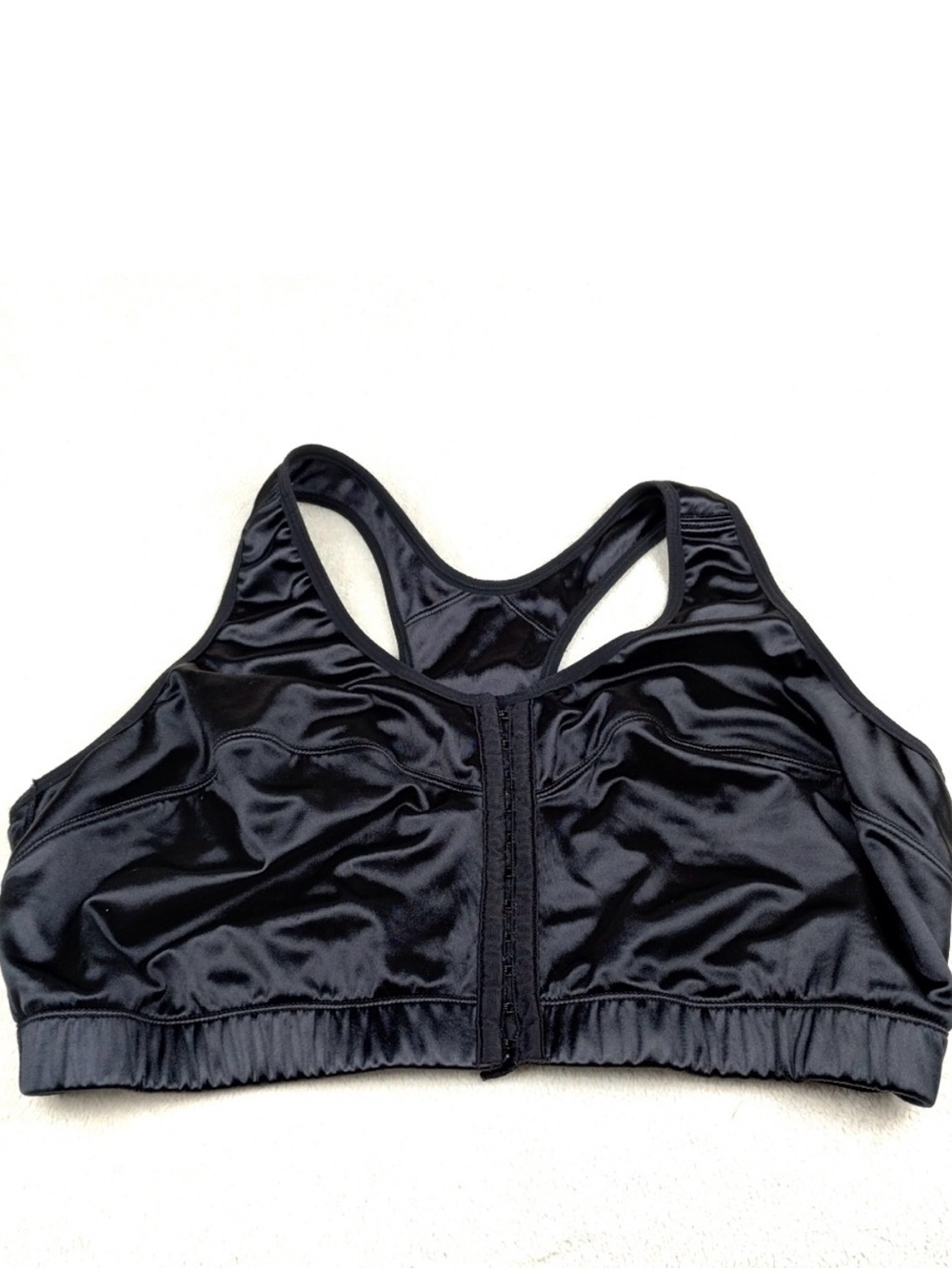 Enell High Impact Minimizing Black Women's Sports Bra Size 7 Full Coverage 50D